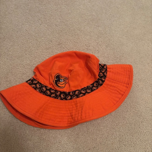 Baltimore Orioles & Miller Lite Promo Bucket Hat Orange OSM - Picture 1 of 3